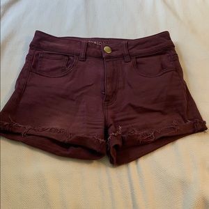 American Eagle Maroon Shorts